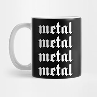 metal logo Mug